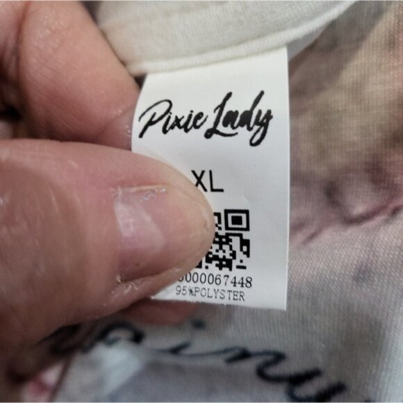 Pixie Lady XL Lounge Graphic Dress Art to Wear - Picture 2 of 7